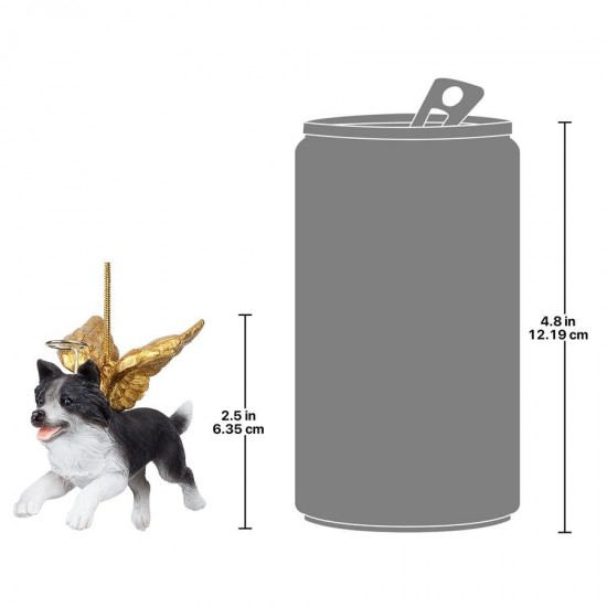 Design Toscano Angel Border Collie Ornament