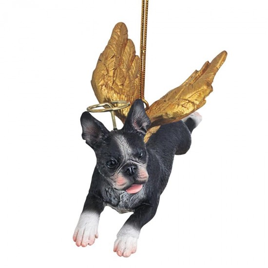 Design Toscano Angel Boston Terrier Ornament