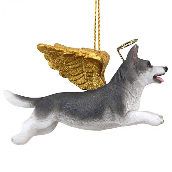 Design Toscano Angel Siberian Husky Ornament