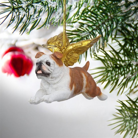 Design Toscano Angel Bulldog Ornament