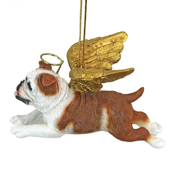 Design Toscano Angel Bulldog Ornament