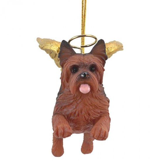 Design Toscano Angel Yorkie Ornament