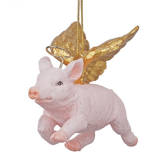 Design Toscano Hog Heaven Flying Pig Ornament