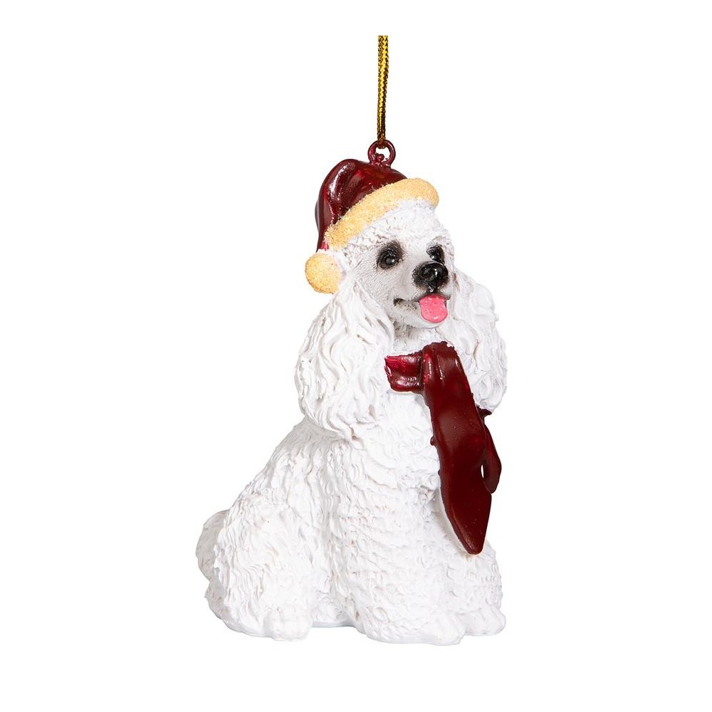 Design Toscano White Poodle Ornament