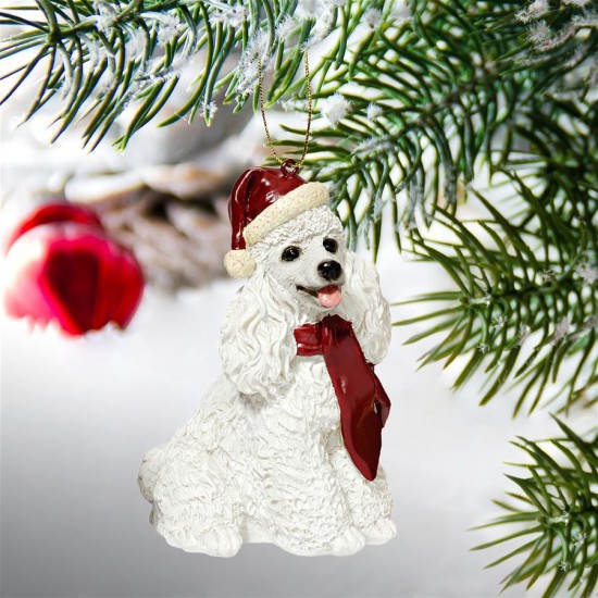 Design Toscano White Poodle Ornament
