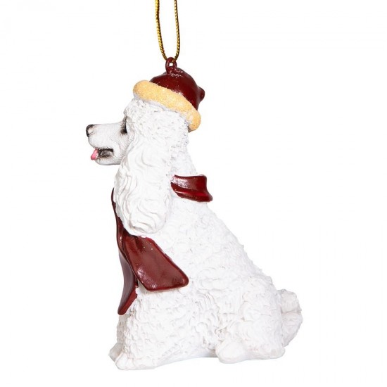 Design Toscano White Poodle Ornament