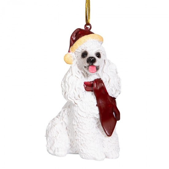 Design Toscano White Poodle Ornament