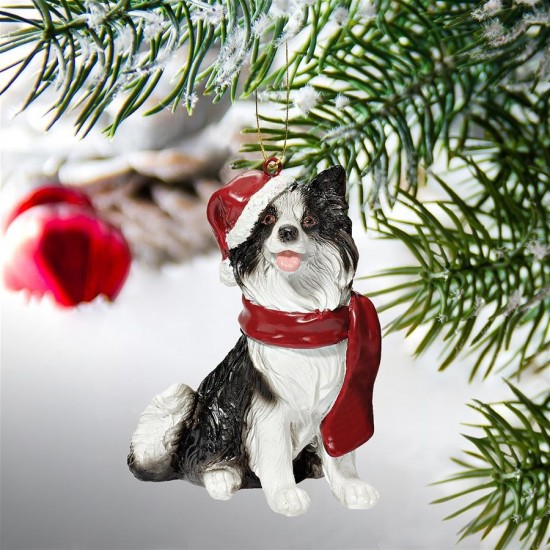 Design Toscano Border Collie Ornament