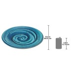 Design Toscano Pana Swirl 10In Ceramic Plate