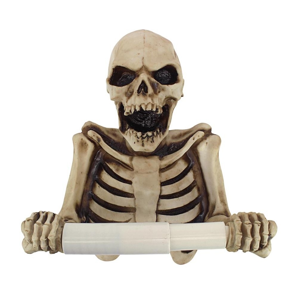 Design Toscano Bone Dry Skeleton Toilet Paper Holder