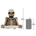 Design Toscano Bone Dry Skeleton Toilet Paper Holder