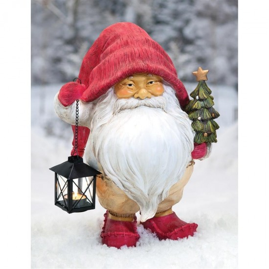 Design Toscano Santa Claus W/Lantern And Tree