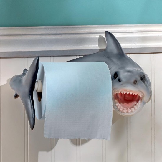 Design Toscano Shark Attack Toilet Paper Holder