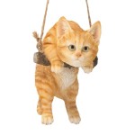 Design Toscano Orange Tabby Cat Hanging