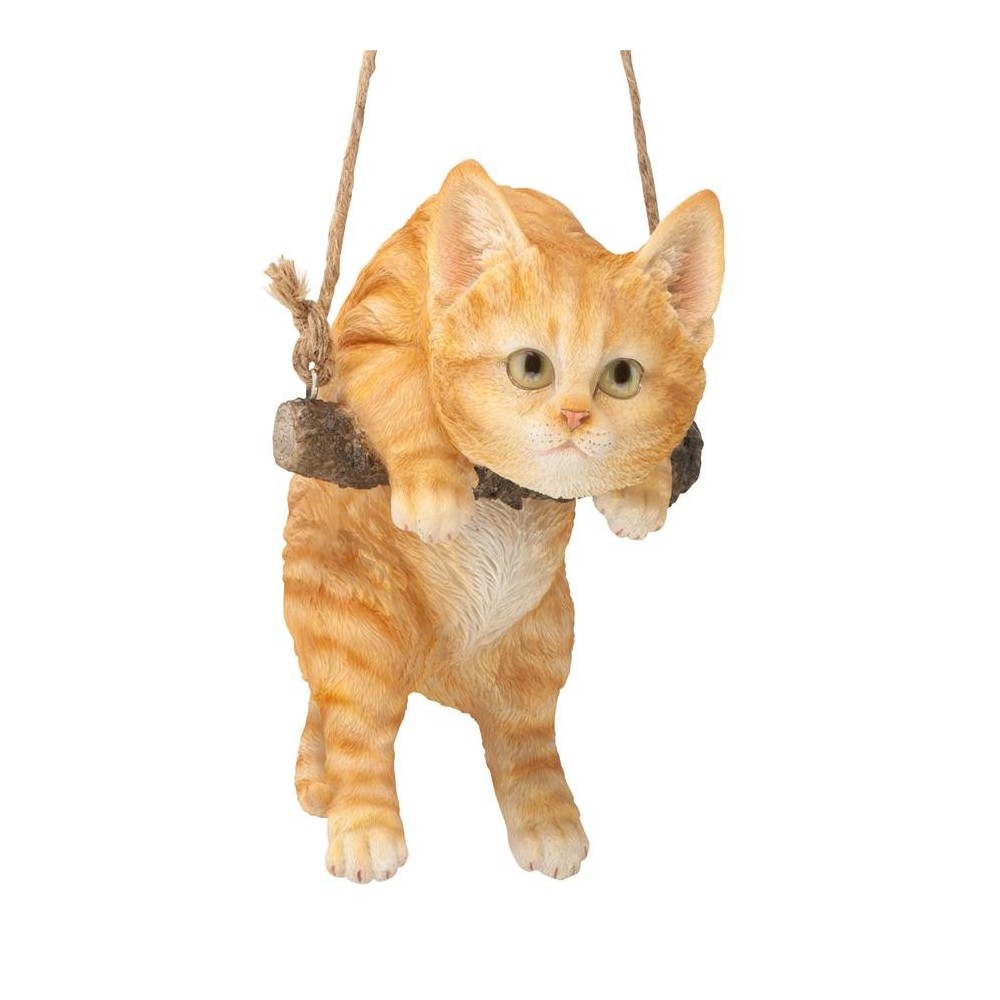 Design Toscano Orange Tabby Cat Hanging