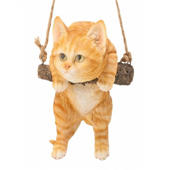 Design Toscano Orange Tabby Cat Hanging