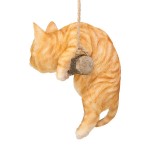 Design Toscano Orange Tabby Cat Hanging