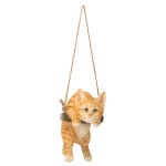 Design Toscano Orange Tabby Cat Hanging