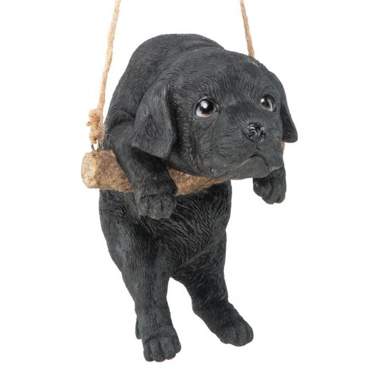 Design Toscano Black Lab Dog Hanging