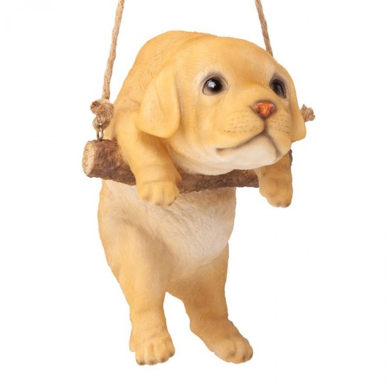 Design Toscano Yellow Lab Dog Hanging