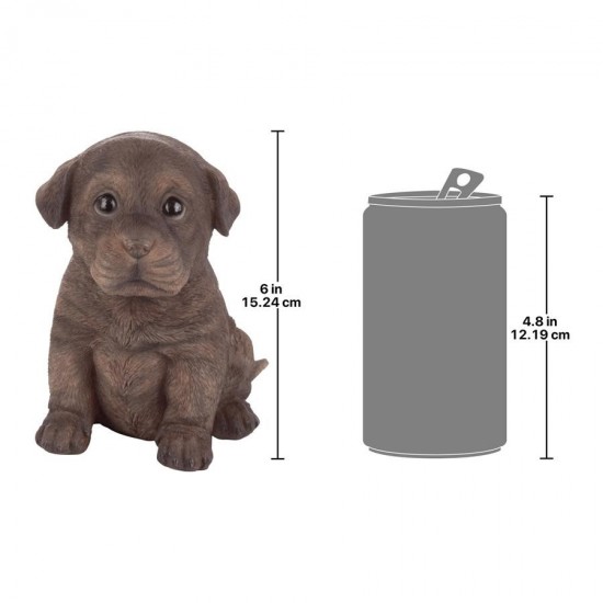 Design Toscano Chocolate Lab Puppy Partner Statue