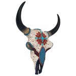 Design Toscano Large Mystic Plains Warrior Cow Skull