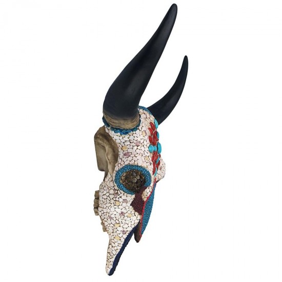 Design Toscano Large Mystic Plains Warrior Cow Skull
