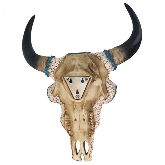 Design Toscano Large Mystic Plains Warrior Cow Skull