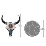 Design Toscano Large Mystic Plains Warrior Cow Skull