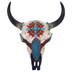 Design Toscano Medium Mystic Plains Warrior Cow Skull