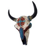 Design Toscano Medium Mystic Plains Warrior Cow Skull