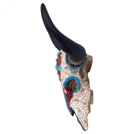 Design Toscano Medium Mystic Plains Warrior Cow Skull