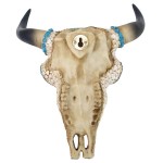 Design Toscano Medium Mystic Plains Warrior Cow Skull