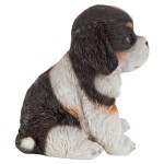 Design Toscano Black & White Cavalier Puppy Partner