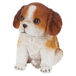 Design Toscano Red & White Cavalier Puppy Partner