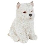 Design Toscano White Maltese Puppy Partner Statue