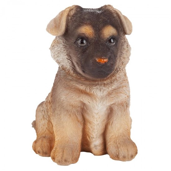 Design Toscano German Shepherd Puppy Partner Statue