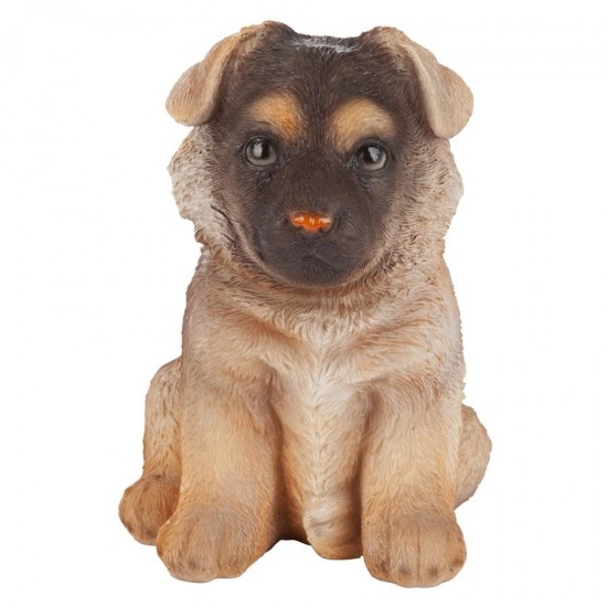 Design Toscano German Shepherd Puppy Partner Statue