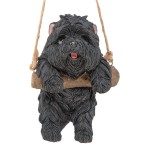 Design Toscano Black Poodle Dog Hanging