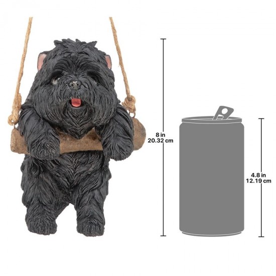 Design Toscano Black Poodle Dog Hanging