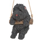 Design Toscano Black Poodle Dog Hanging