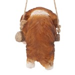 Design Toscano Brown King Charles Cavelier Dog Hanging