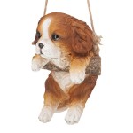 Design Toscano Brown King Charles Cavelier Dog Hanging