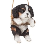 Design Toscano Black King Charles Cavelier Dog Hanging