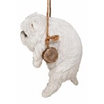 Design Toscano White Maltese Dog Hanging