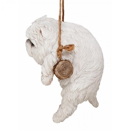 Design Toscano White Maltese Dog Hanging