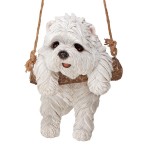 Design Toscano White Maltese Dog Hanging