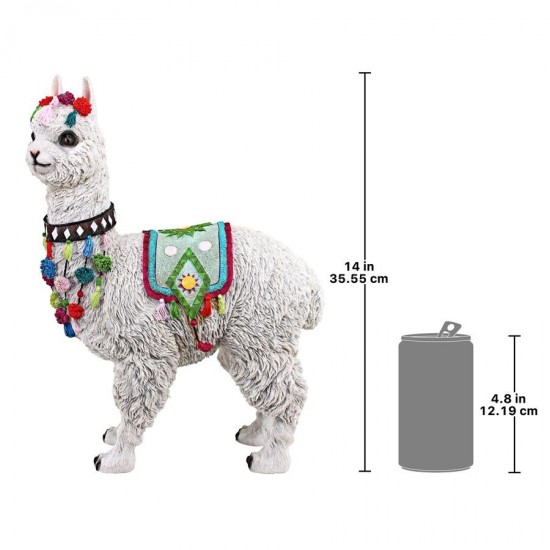 Design Toscano Festive Alpaca Statue