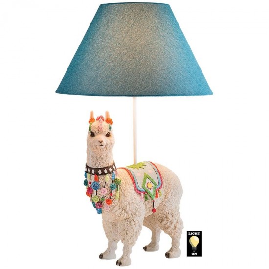 Design Toscano Andes Alpaca Of Rainbow Mountain Lamp