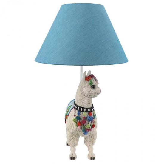 Design Toscano Andes Alpaca Of Rainbow Mountain Lamp